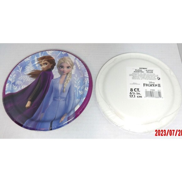 Frozen II 2 Birthday Party Pack Lot Plates Candle Craft Kit Napkins Tablecloth - Picture 3 of 11